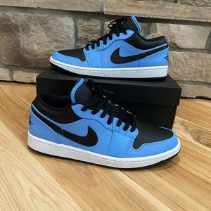 Jordan 1 Low “University Blue Black”
